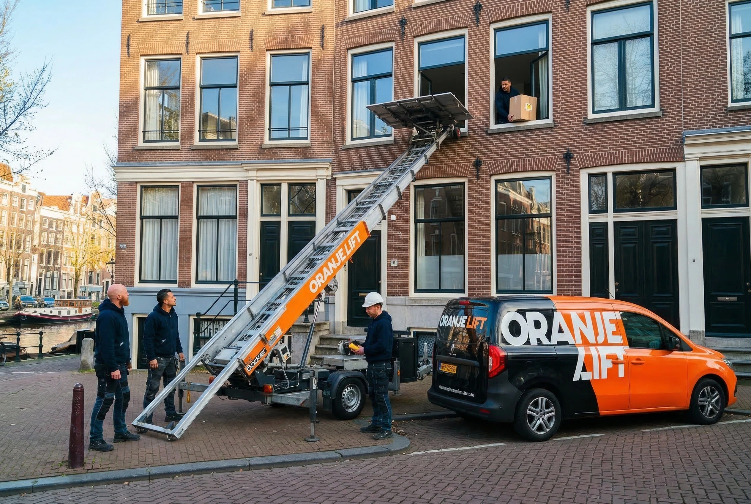 Professionele verhuislift bij appartement Hilversum