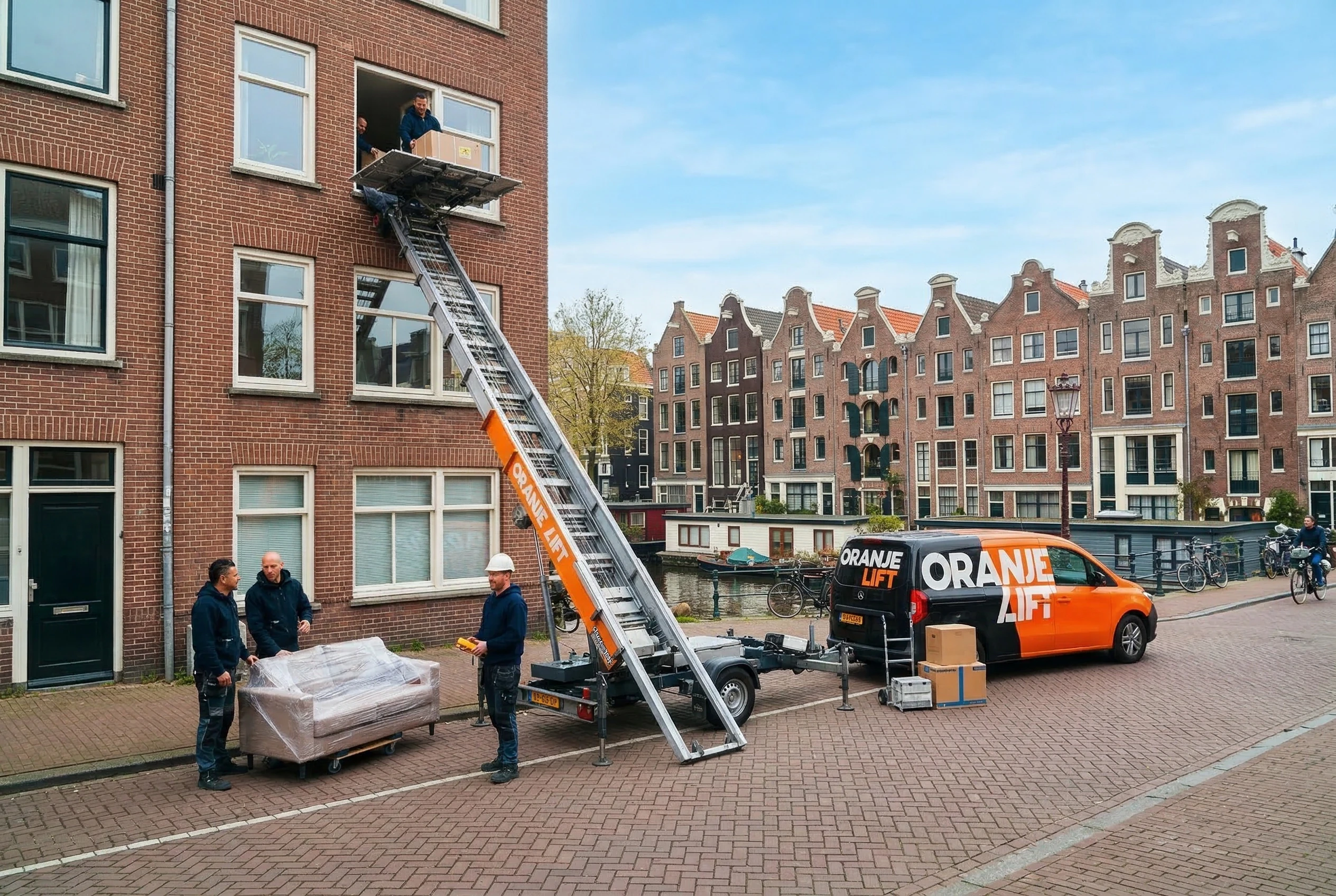 Verhuislift bij woning Hilversum